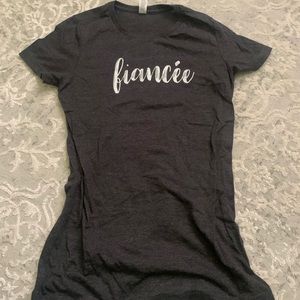 Gray fiancée shirt